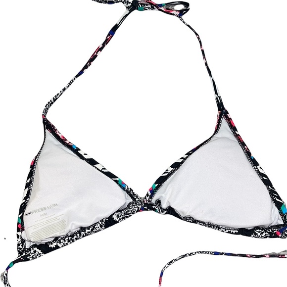 Express Bikini Swimsuit Swim Tribal Geometric String XS New - Picture 3 of 5